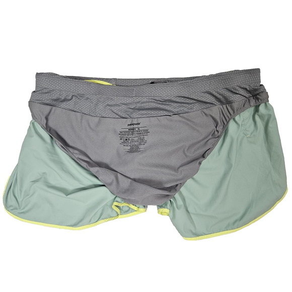 Patagonia Womens XL Strider Pro Shorts 2.5 Green Brief Liner Trail Running 24656 - Picture 10 of 16